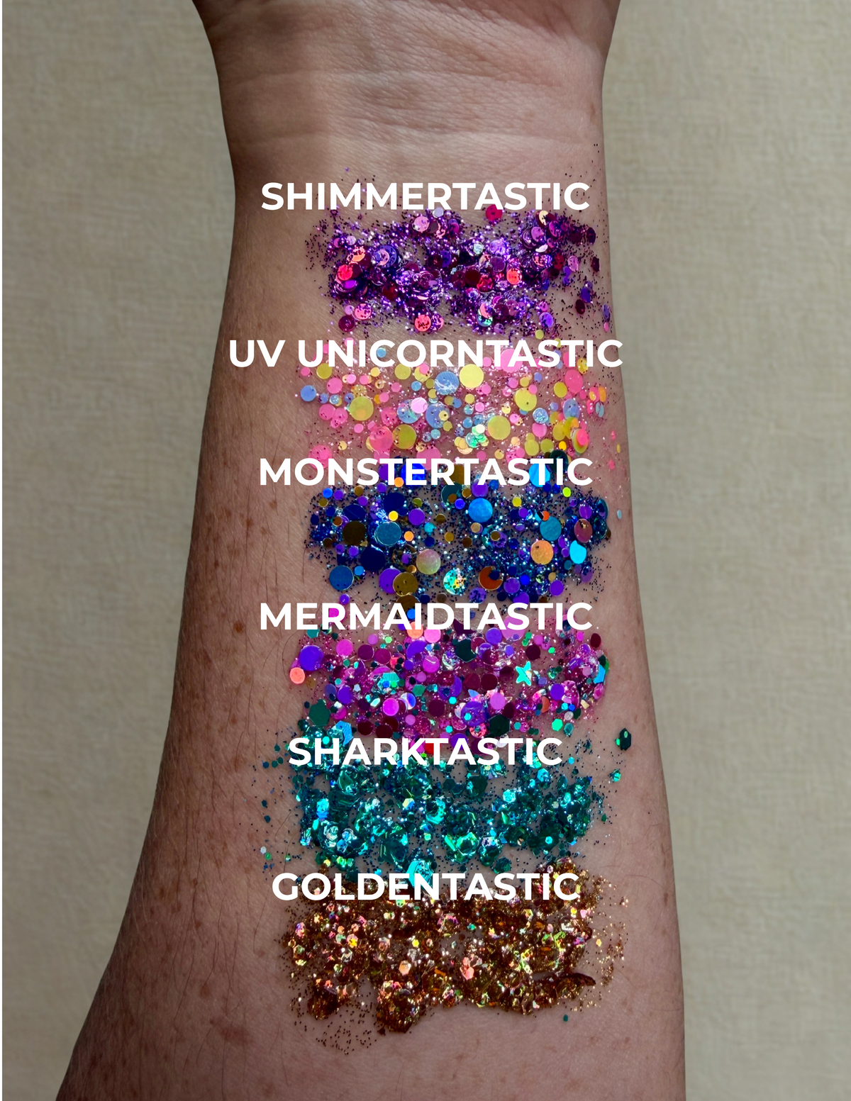 Hair and Body Glitter Stacks 0.5 oz per color